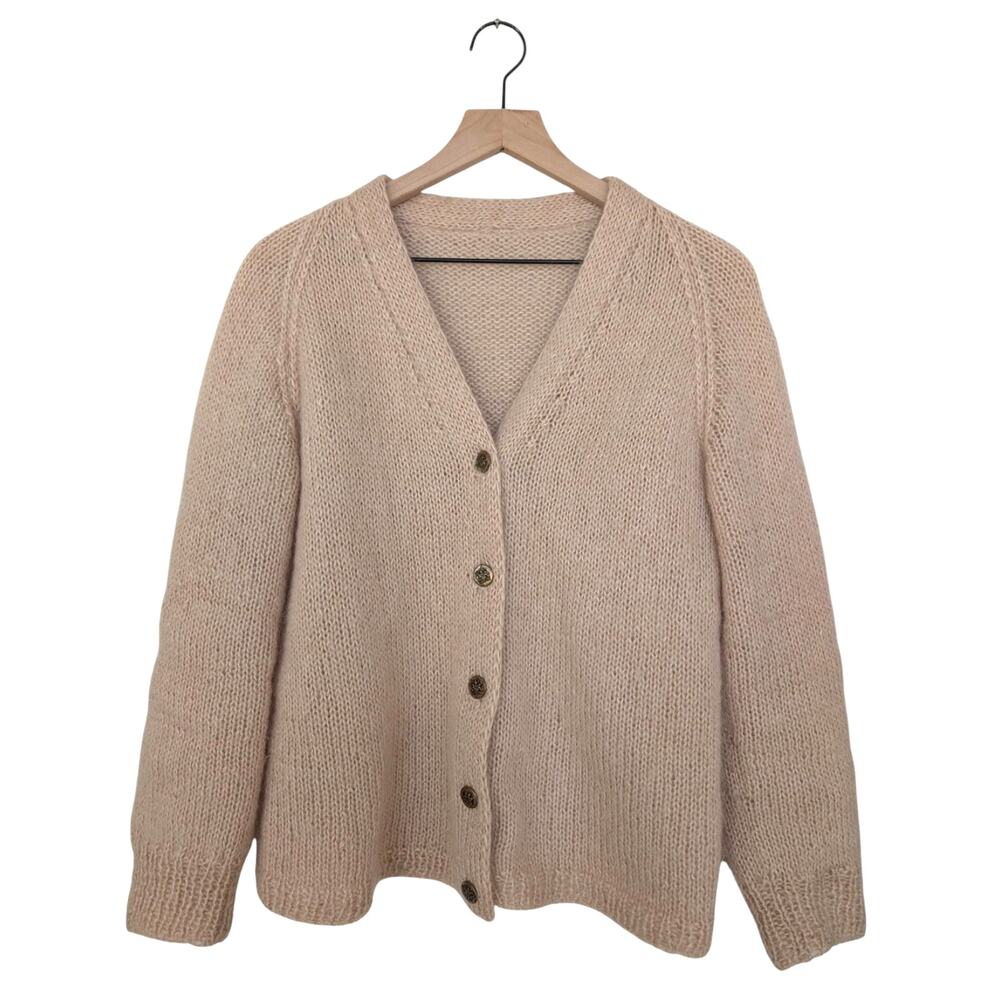 Vintage Hand Knit‎ Cardigan Sweater